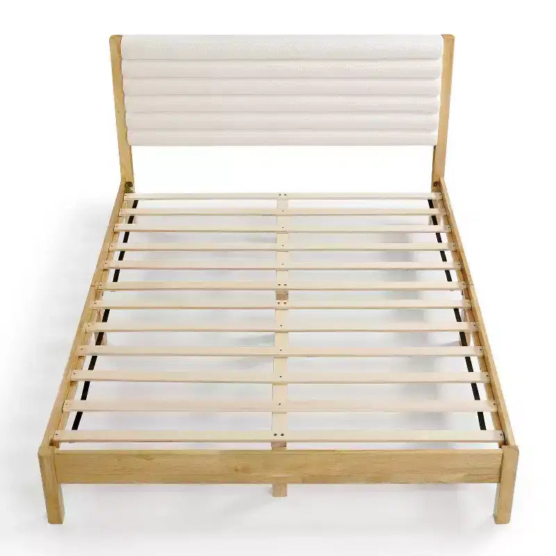 HOMES: Inside + Out Queen Belna Platform Bed with Boucle Upholstery