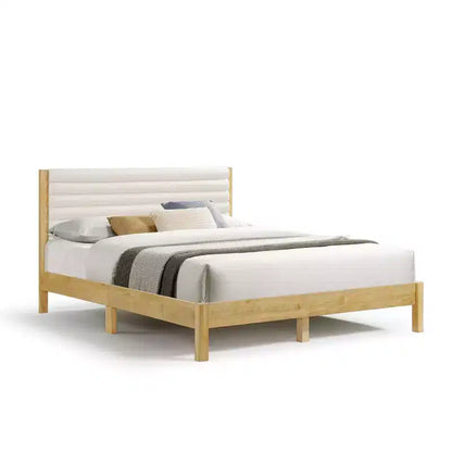 HOMES: Inside + Out Queen Belna Platform Bed with Boucle Upholstery