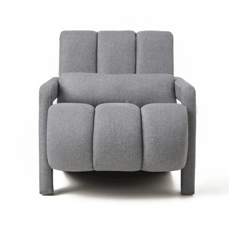 Modern Upholstered accent chair, Comfortable Linen Fabric with a pillow for Living room,bedroo,mLinen