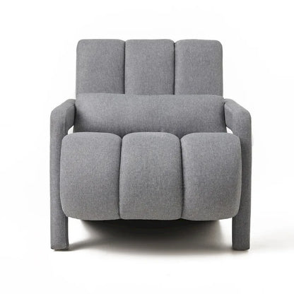 Modern Upholstered accent chair, Comfortable Linen Fabric with a pillow for Living room,bedroo,mLinen