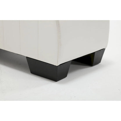 Factory Direct Yoga Chaise Lounge Collection for Stretching & Relaxation Modern Faux Leather Curved Sofa