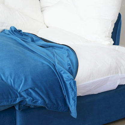 U-shaped Velvet Cloud Sectional Sofa, Down Feather Wide Deep Seat Convertible Couch with 2 Storage Ottomans.