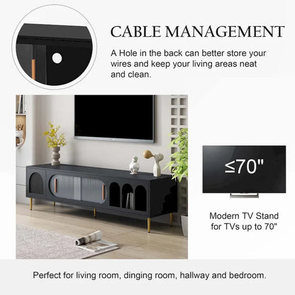 Modern TV Stand for 70  Inch TV for Living Room