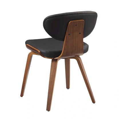 Art Leon Wood and PU Leather Dining Chair (Set of 2).