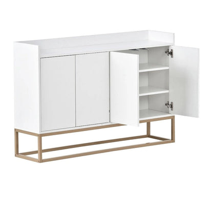 47.2 Credenza Moderna a 4 Ante con Base in Metallo