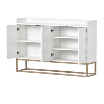47.2 Credenza Moderna a 4 Ante con Base in Metallo