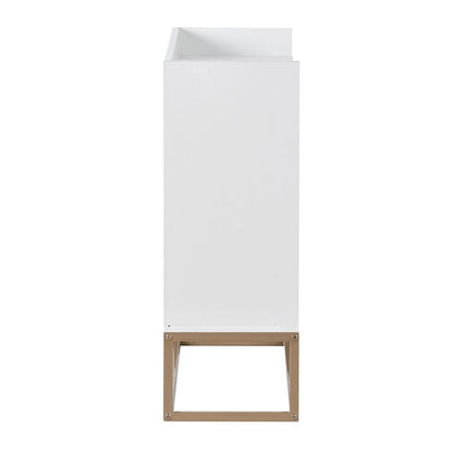 47.2 Credenza Moderna a 4 Ante con Base in Metallo