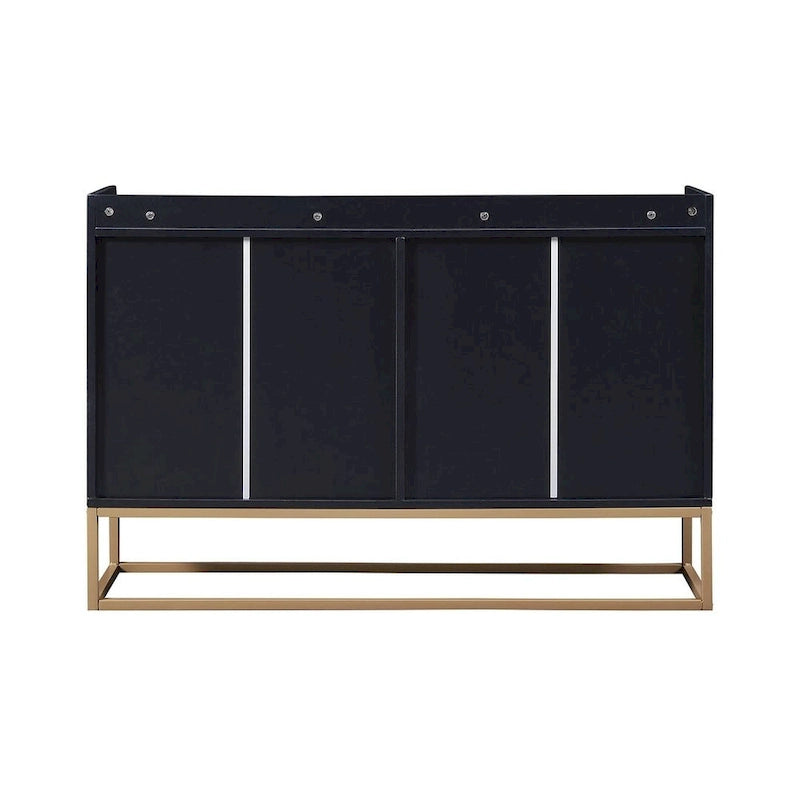 47.2 Credenza Moderna a 4 Ante con Base in Metallo
