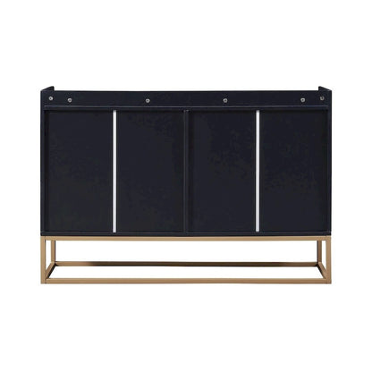 47.2 Credenza Moderna a 4 Ante con Base in Metallo