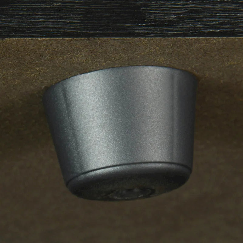 Rattan Doors and Metal Handles Sideboard with Large Storage Space