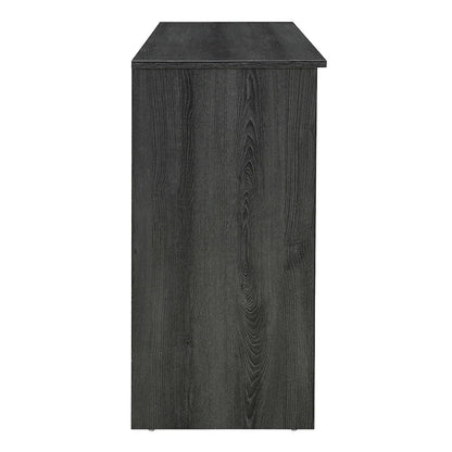 Rattan Doors and Metal Handles Sideboard with Large Storage Space