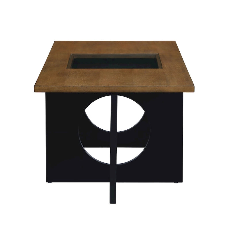 Contemporary Wood Rectangular Coffee Table