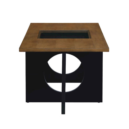 Contemporary Wood Rectangular Coffee Table