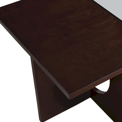 Contemporary Wood Rectangular Coffee Table