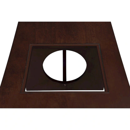 Contemporary Wood Rectangular Coffee Table