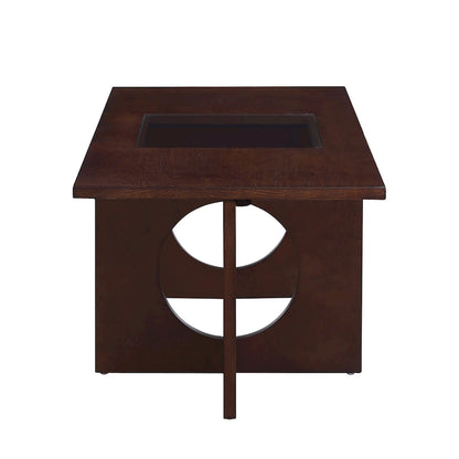 Contemporary Wood Rectangular Coffee Table