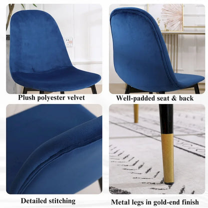 Roundhill Furniture Evatt 5-Piece Round Dining Set, Trestle Round Table with 4 Stylish Chairs