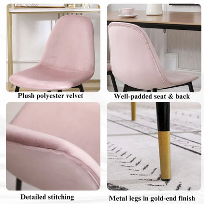 Roundhill Furniture Evatt 5-Piece Round Dining Set, Trestle Round Table with 4 Stylish Chairs