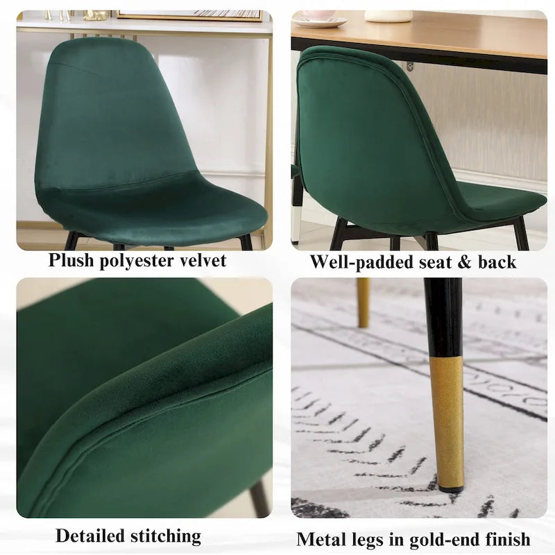 Roundhill Furniture Evatt 5-Piece Round Dining Set, Trestle Round Table with 4 Stylish Chairs