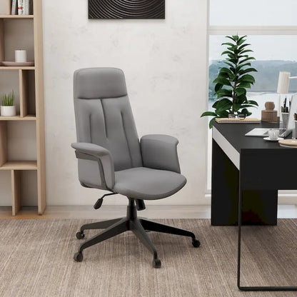 Leather Office Computer Chair Adjustable Height Swivel Desk Chair With Lumbar Support Inifini Collection