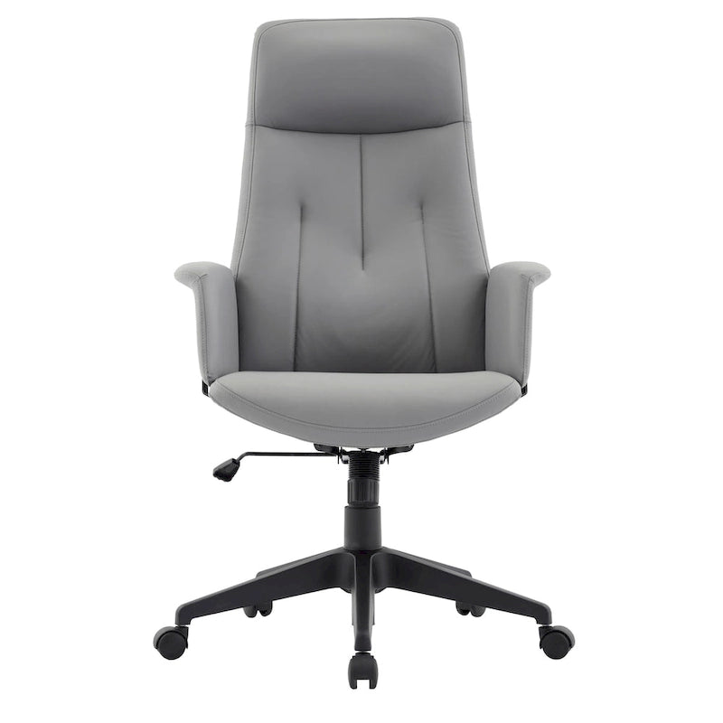 Leather Office Computer Chair Adjustable Height Swivel Desk Chair With Lumbar Support Inifini Collection
