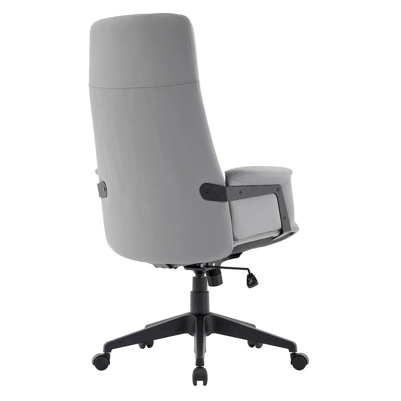 Leather Office Computer Chair Adjustable Height Swivel Desk Chair With Lumbar Support Inifini Collection