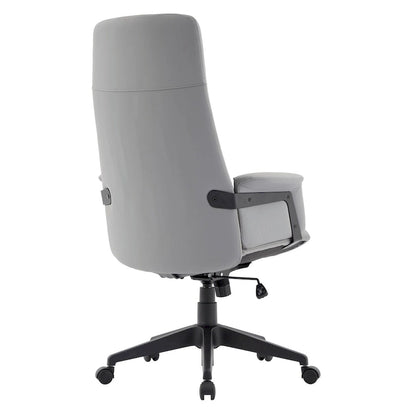 Leather Office Computer Chair Adjustable Height Swivel Desk Chair With Lumbar Support Inifini Collection
