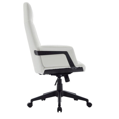 Leather Office Computer Chair Adjustable Height Swivel Desk Chair With Lumbar Support Inifini Collection