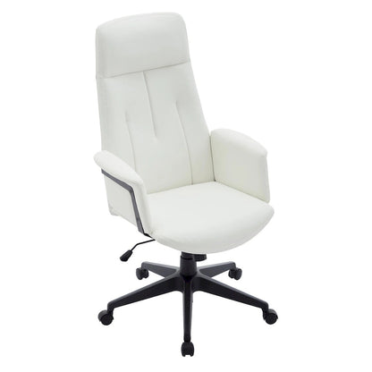 Leather Office Computer Chair Adjustable Height Swivel Desk Chair With Lumbar Support Inifini Collection