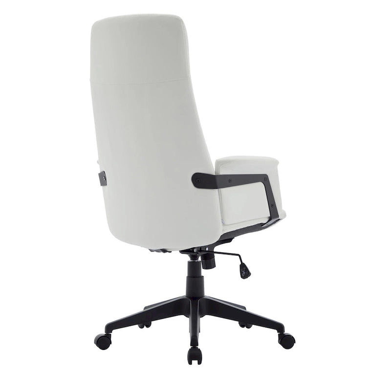 Leather Office Computer Chair Adjustable Height Swivel Desk Chair With Lumbar Support Inifini Collection