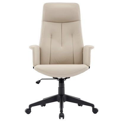 Leather Office Computer Chair Adjustable Height Swivel Desk Chair With Lumbar Support Inifini Collection