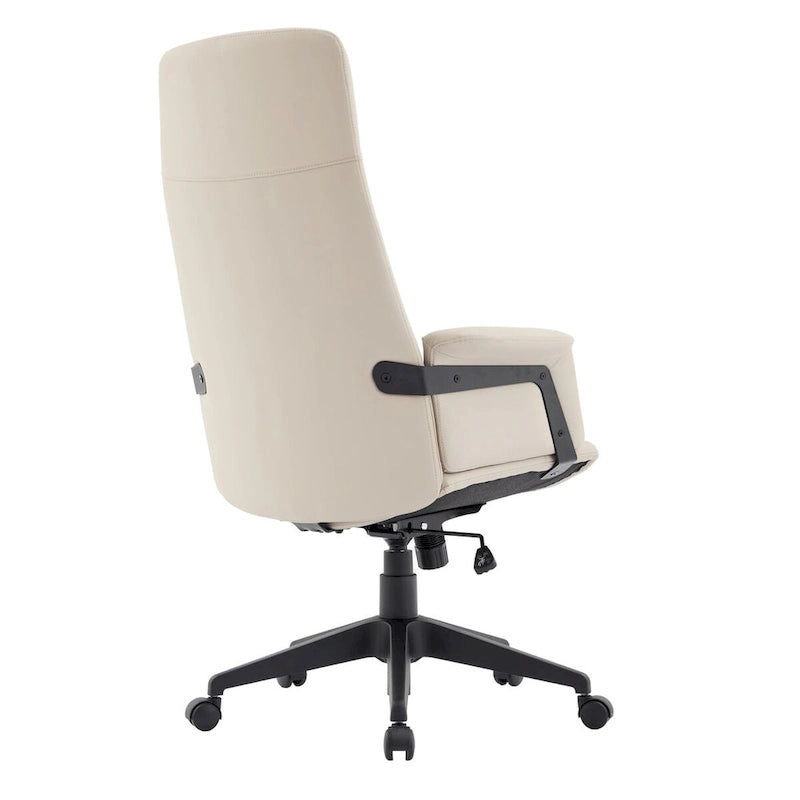 Leather Office Computer Chair Adjustable Height Swivel Desk Chair With Lumbar Support Inifini Collection