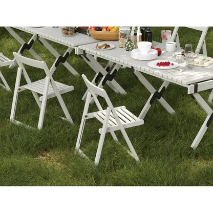 Stateside Wood Weather Resistant Outdoor Chair with Compact Folding Set of 2