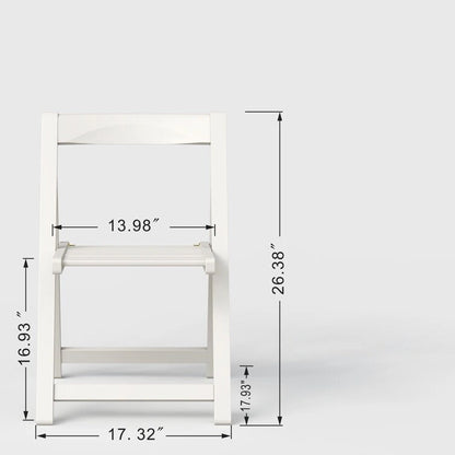 Stateside Wood Weather Resistant Outdoor Chair with Compact Folding Set of 2