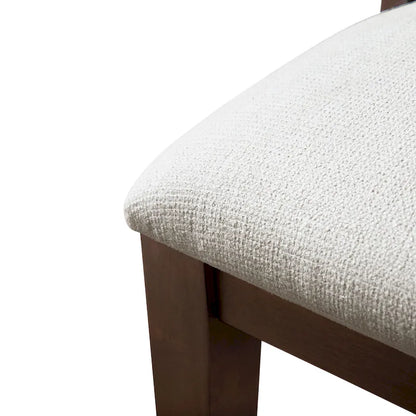 Furniture of America Liora Modern Dark Walnut Solid Wood Dining Chairs (Set of 2)