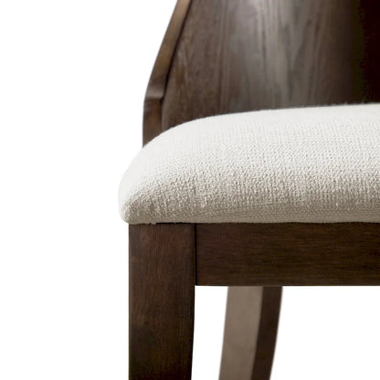 Furniture of America Liora Modern Dark Walnut Solid Wood Dining Chairs (Set of 2)