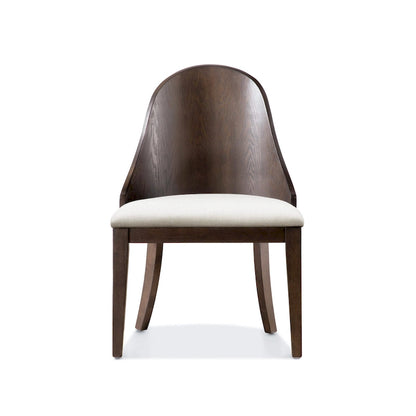 Furniture of America Liora Modern Dark Walnut Solid Wood Dining Chairs (Set of 2)