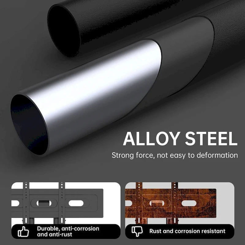 Universal Swivel TV Stand for 32-80 inch TVs, Height Adjustable Table Top TV Stand Mount with Tilt, Max VESA 600x400mm