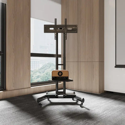 Universal Swivel TV Stand for 32-80 inch TVs, Height Adjustable Table Top TV Stand Mount with Tilt, Max VESA 600x400mm