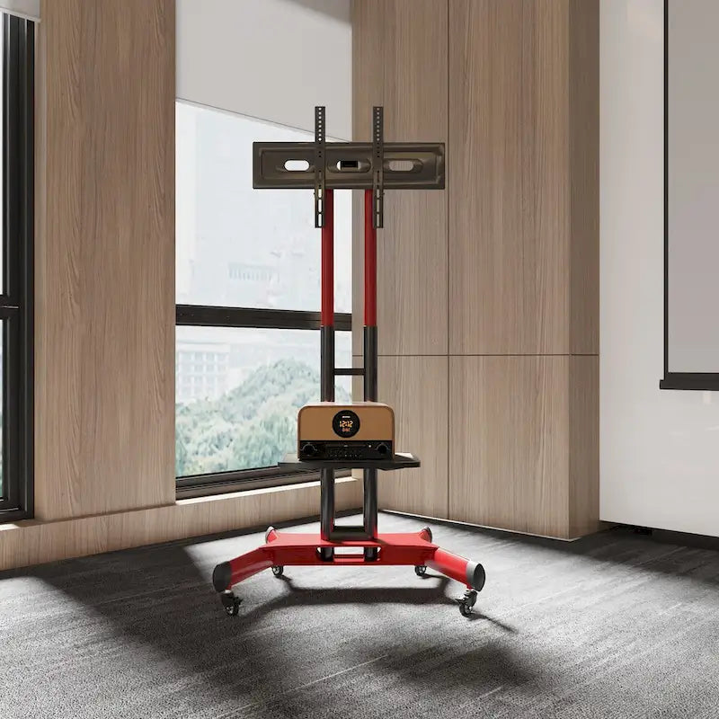 Universal Swivel TV Stand for 32-80 inch TVs, Height Adjustable Table Top TV Stand Mount with Tilt, Max VESA 600x400mm