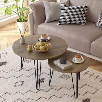 27.56  Round Nesting Coffee Table Set of 2