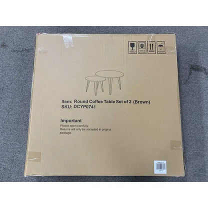 27.56  Round Nesting Coffee Table Set of 2