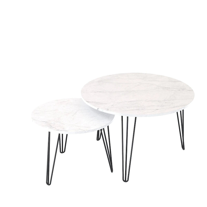 27.56  Round Nesting Coffee Table Set of 2