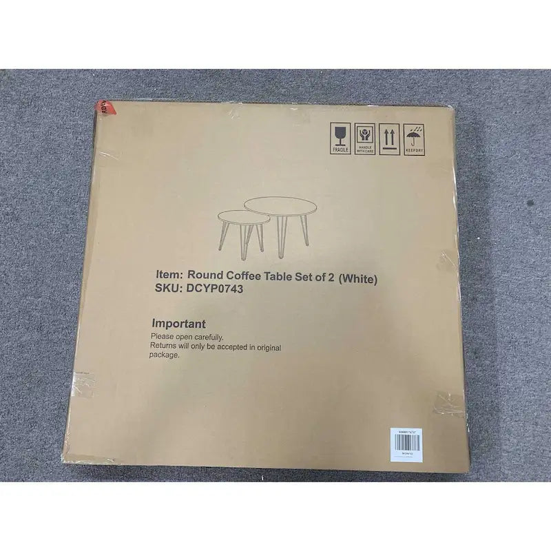 27.56  Round Nesting Coffee Table Set of 2