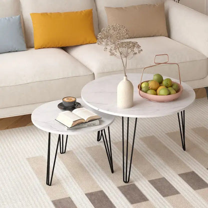 27.56  Round Nesting Coffee Table Set of 2