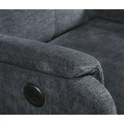 Kai Modern Blue Contemporary Power Recliner with Charger