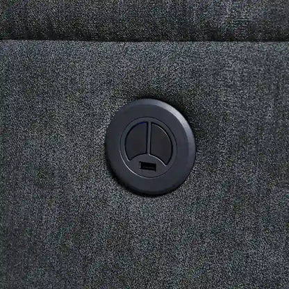 Kai Modern Blue Contemporary Power Recliner with Charger