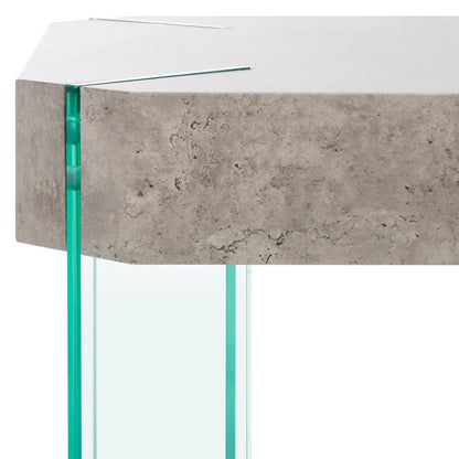 SAFAVIEH Home Katelyn Rectangular Contemporary Glass Leg Coffee Table - 43Wx24Dx16H