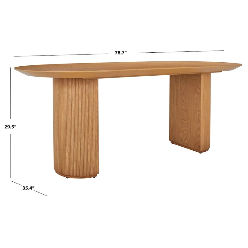 Tavolo da pranzo in legno Svenja SAFAVIEH Couture - 79 L x 35 P x 29,5 A - 79Lx35Px30A