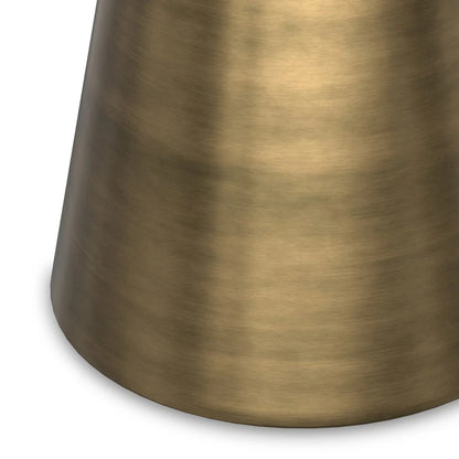 WYNDENHALL Viviana Modern 16 inch Wide Metal Side Table in Antique Brass - 16 inch Wide